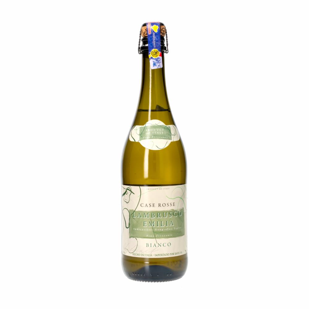 Vino Espumante Lambrusco Emilia Bianco Case Rosse 750 Ml