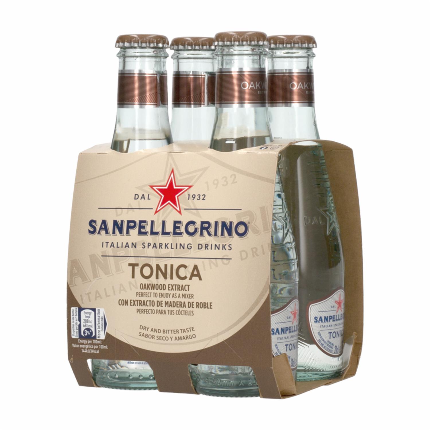 Agua Tónica Quinina S.PELLEGRINO 4 X 200 Ml