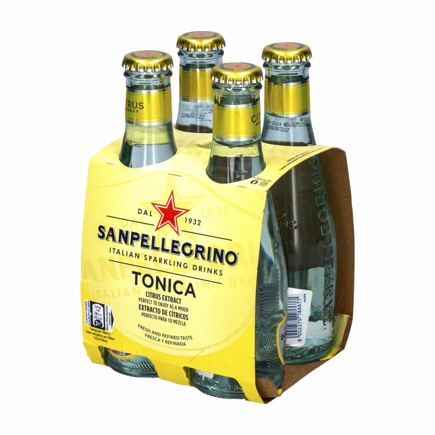 Agua Tónica Cítricos 4pack S.PELLEGRINO 4 X 200 Ml