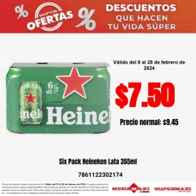 Six Pack Heineken Lata 355ml