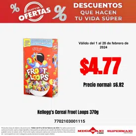 Kellogg’s Cereal Froot Loops 370g