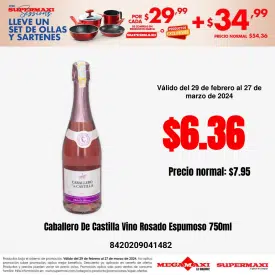 Caballero De Castilla Vino Rosado Espumoso 750ml