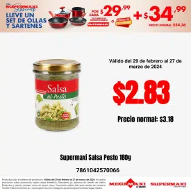 Supermaxi Salsa Pesto 180g