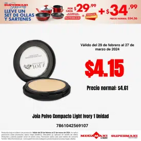 Joia Polvo Compacto Light Ivory 1 Unidad