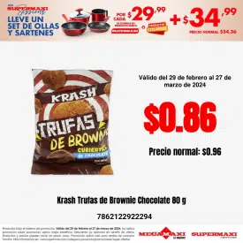 Krash Trufas de Brownie Chocolate 80 g