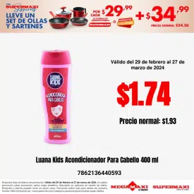 Luana Kids Acondicionador Para Cabello 400 ml