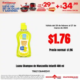 Luana Shampoo de Manzanilla Infantil 400 ml