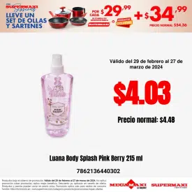 Luana Body Splash Pink Berry 215 ml