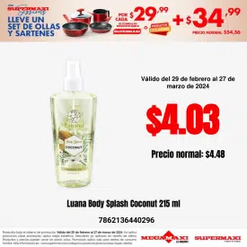 Luana Body Splash Coconut 215 ml
