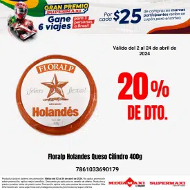 Floralp Holandes Queso Cilindro 400g