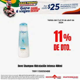 Dove Shampoo Hidratación Intensa 400ml