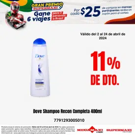 Dove Shampoo Recon Completa 400ml
