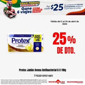Protex Jabón Avena Antibacterial 6 X 110g