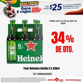 Pack Heineken Botella X 6 330ml