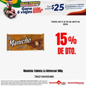 Manicho Tableta La Universal 100g