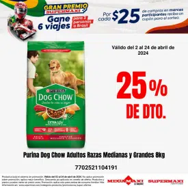 Purina Dog Chow Adultos Razas Medianas y Grandes 8kg