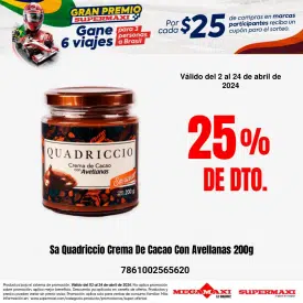 Sa Quadriccio Crema De Cacao Con Avellanas 200g