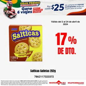 Salticas Galletas 252g