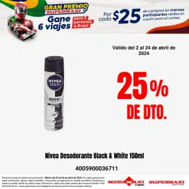 Nivea Desodorante Black & White 150ml