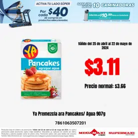 Ya Premezcla ara Pancakes/ Agua 907g