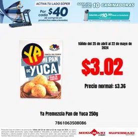 Ya Premezcla Pan de Yuca 250g