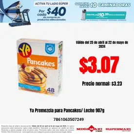 Ya Premezcla para Pancakes/ Leche 907g