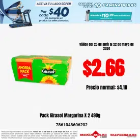 Pack Girasol Margarina X 2 490g