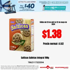 Salticas Galletas Integral 198g