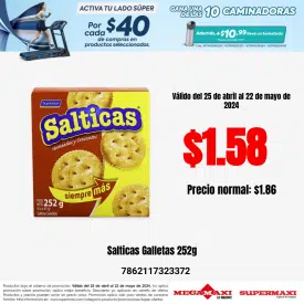 Salticas Galletas 252g
