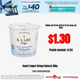 Kaarù Yogurt Griego Natural 150g