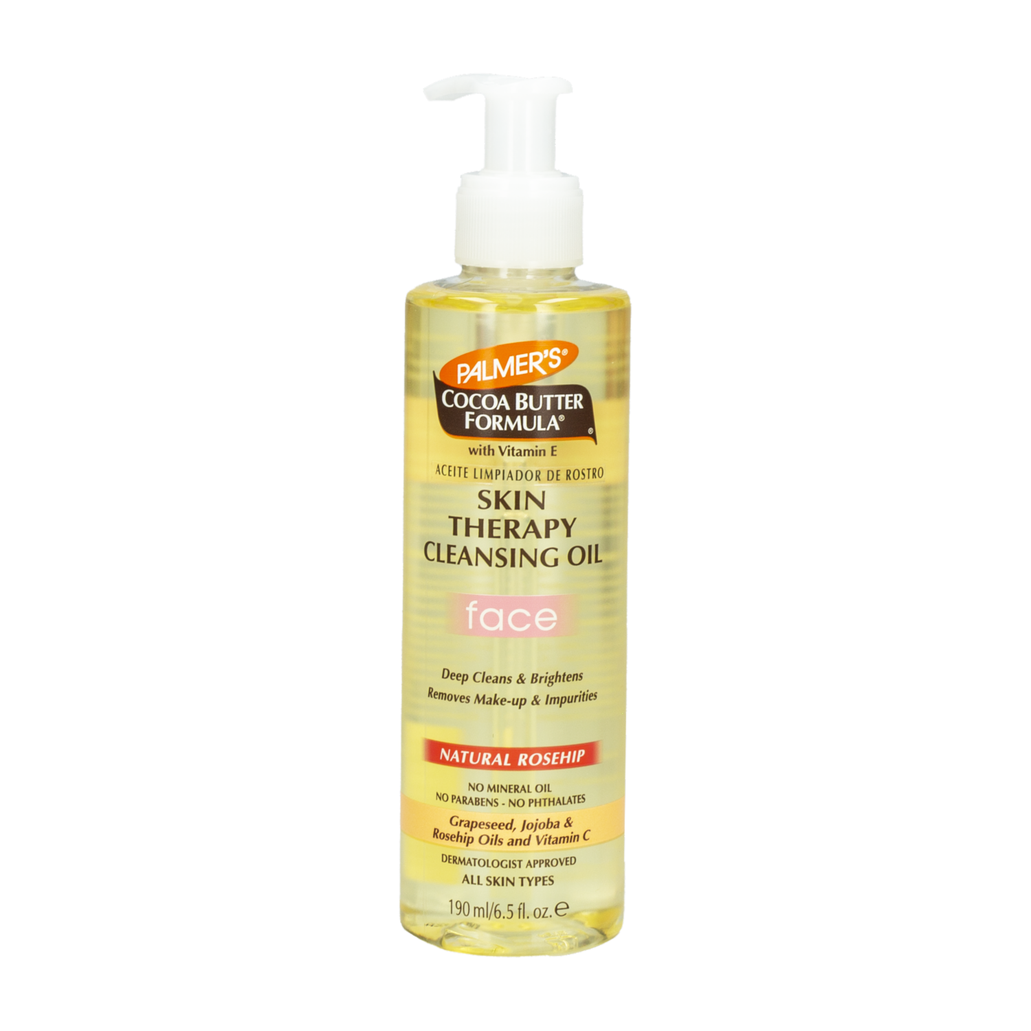 Limpiador Facial En Aceite Skin Teraphy Oil Con Manteca De Cacao Y Vitamina E PALMER’S 190 Ml
