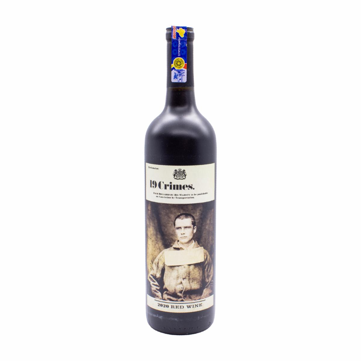 Vino Tinto Shiraz Merlot Cabernet 19 CRIMES 750 Ml