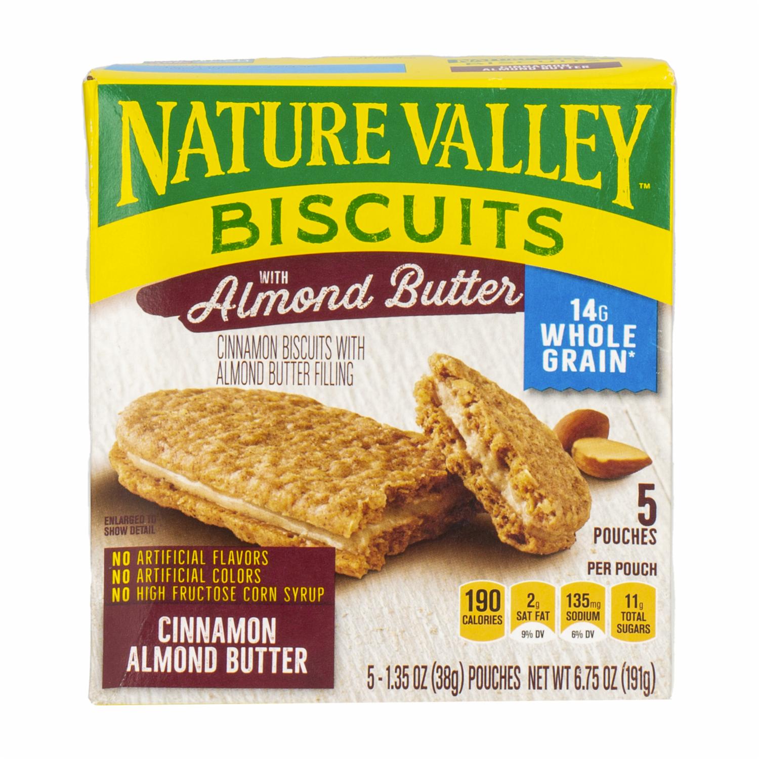 Barra De Proteína Cinnamon Biscuits With Almond Butter NATURE VALLEY 191 G