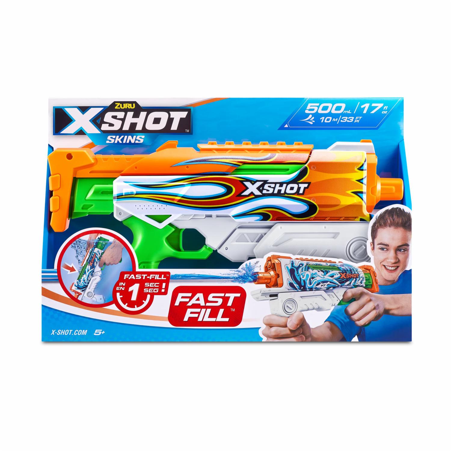 Pistola De Agua Fast Fill X SHOT 10 Metros
