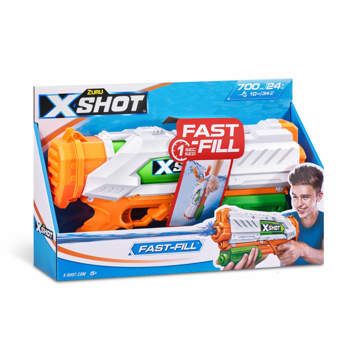 Pistola De Agua Fast Fill X SHOT 10 Metros