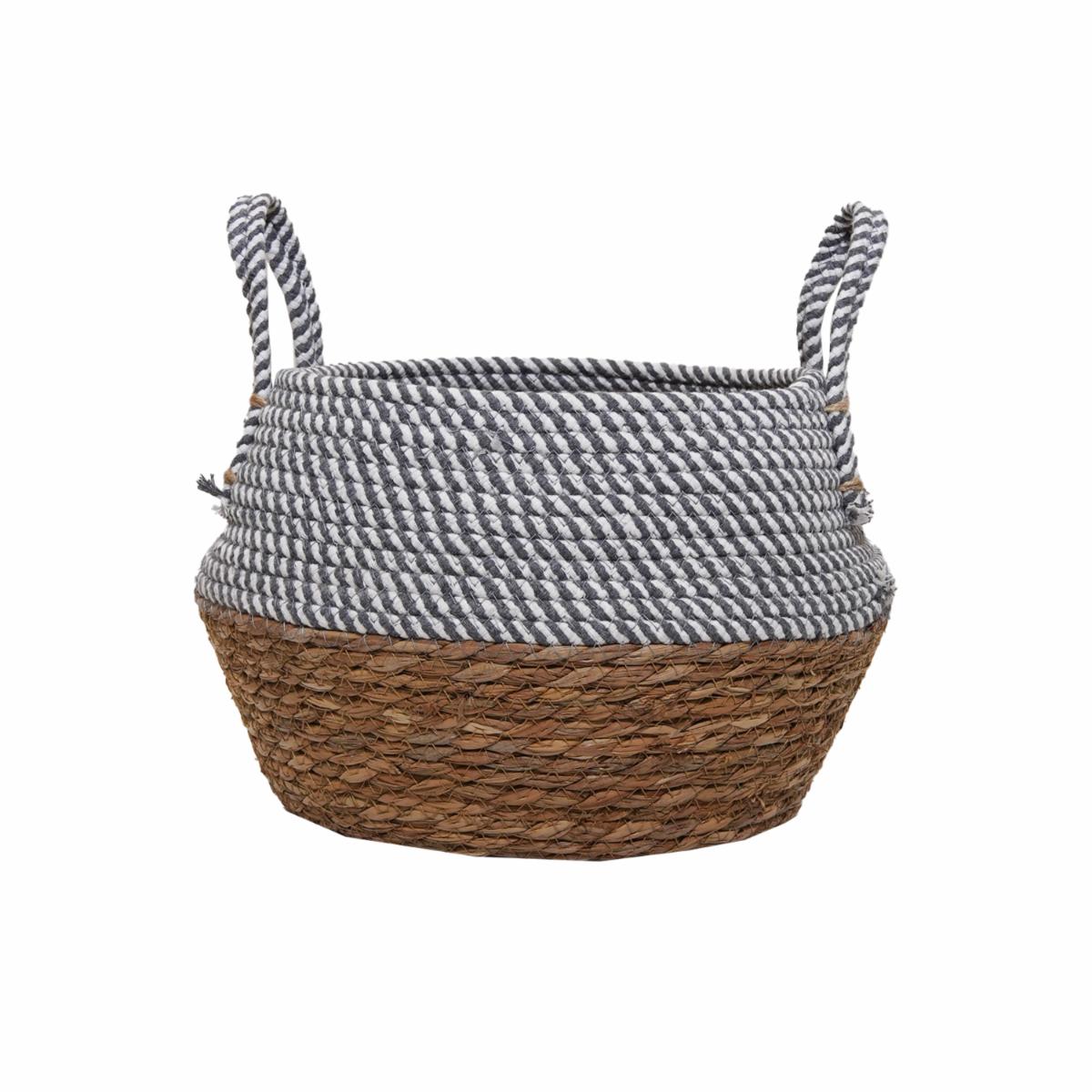 Cesto De Mimbre Color Blanco FREE HOME Unidad