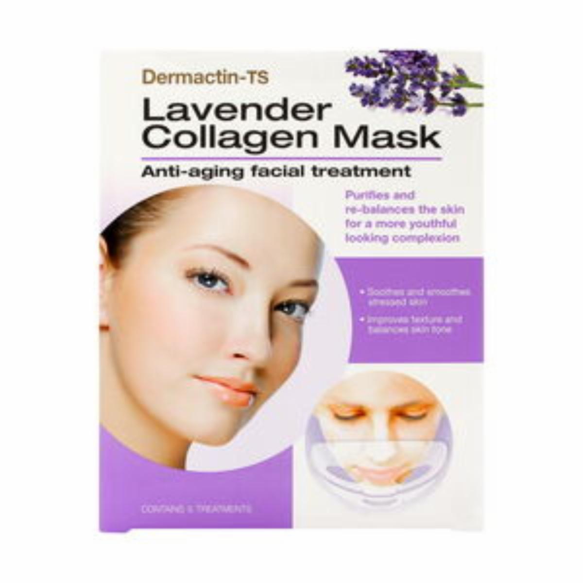 Mascarilla Facial De Colágeno – Lavender Colla DERMACTIN-TS 5 u