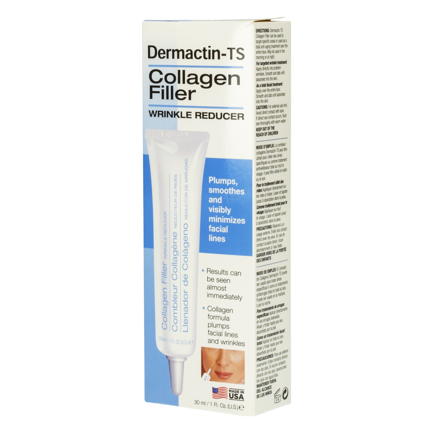 Crema Facial Concentrada Collag Filler-Wrinkle Reduce DERMACTIN-TS Unidad