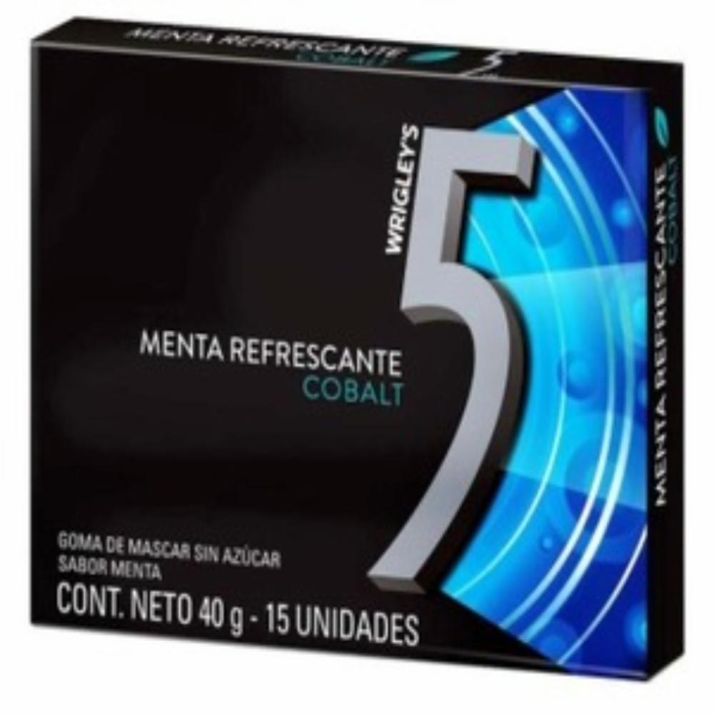 Chicles 5 Cobalt Menta Refrescante WRIGLEY’S 40 G