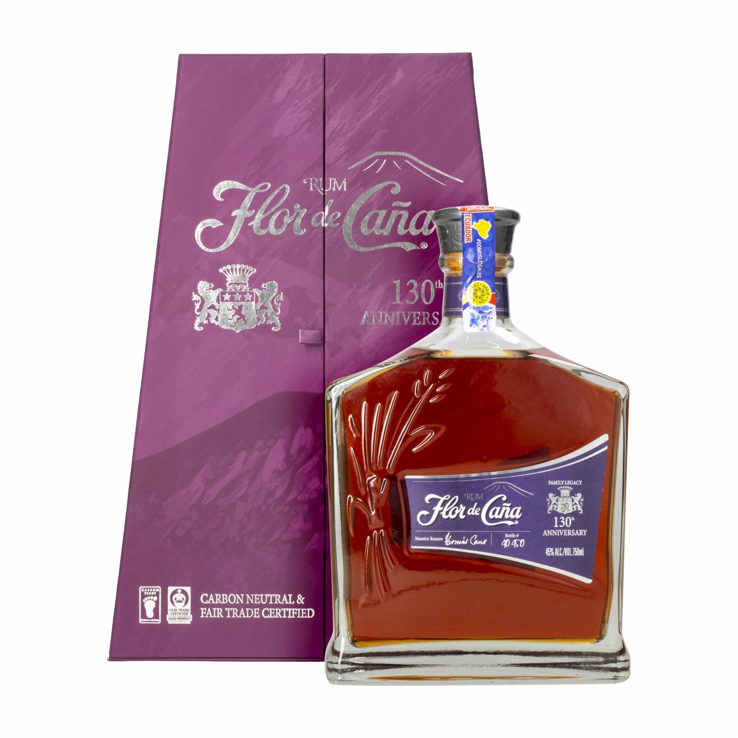 Ron 130 Aniversario FLOR DE CAÑA 750 ML