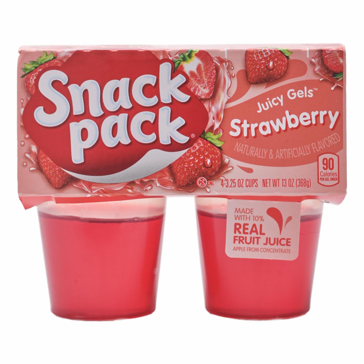 Pack De Gelatina Sabor Strawberry HUNT’S 4 X 92 Gr