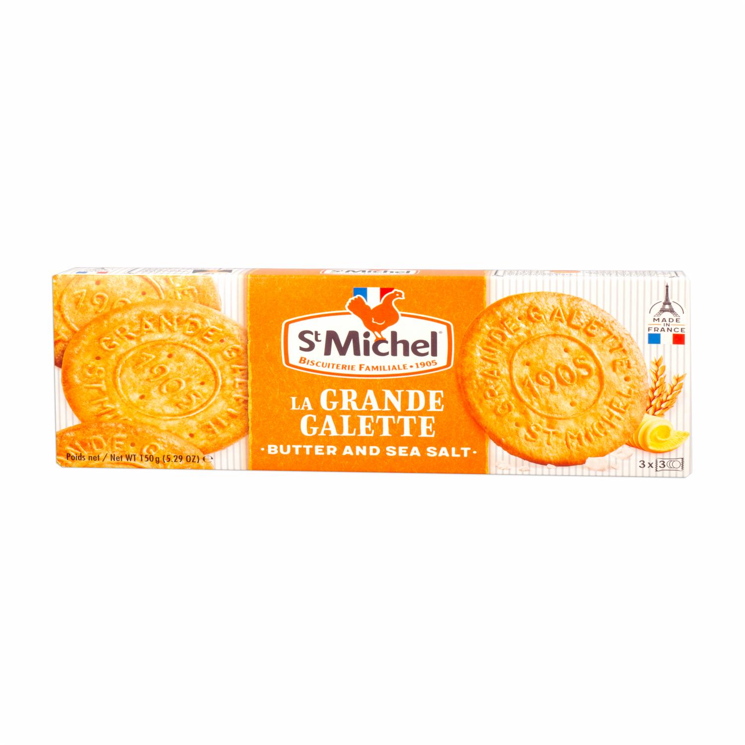 Galletas De Sal De Mantequilla Con Sal Marina ST MICHEL 150 g