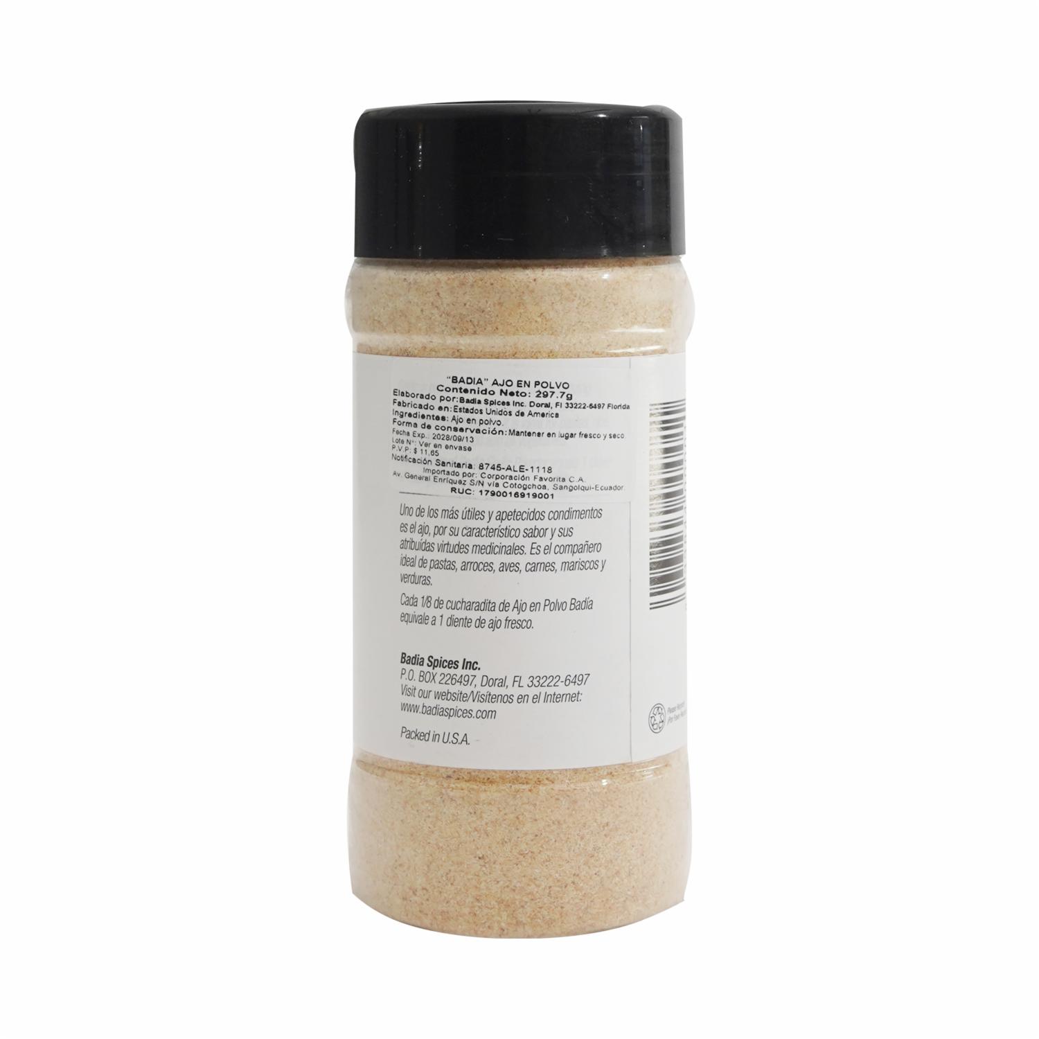 Ajo En Polvo BADIA 297.70 g