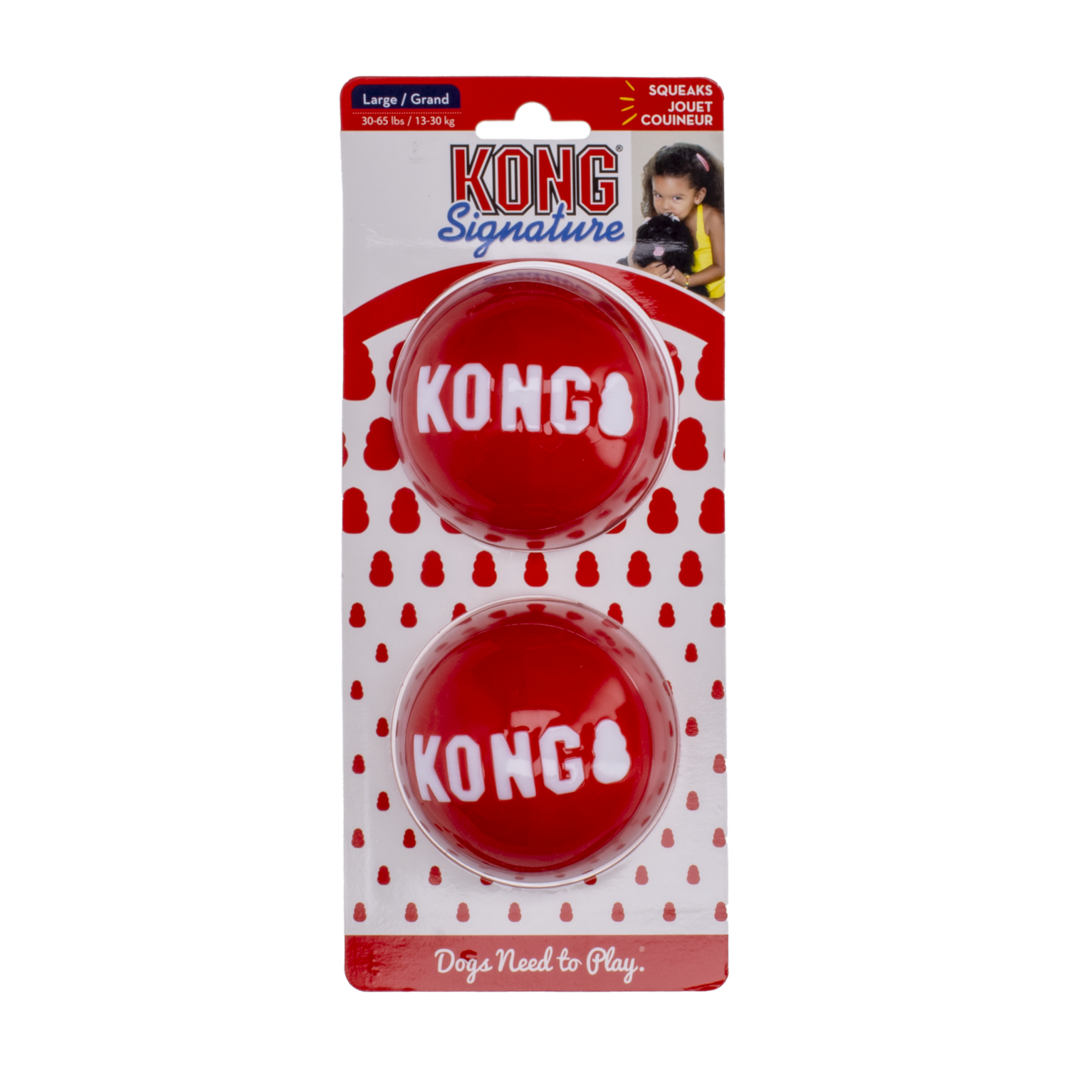 Juguete Para Perro Pelota De Goma Semidura KONG Grande