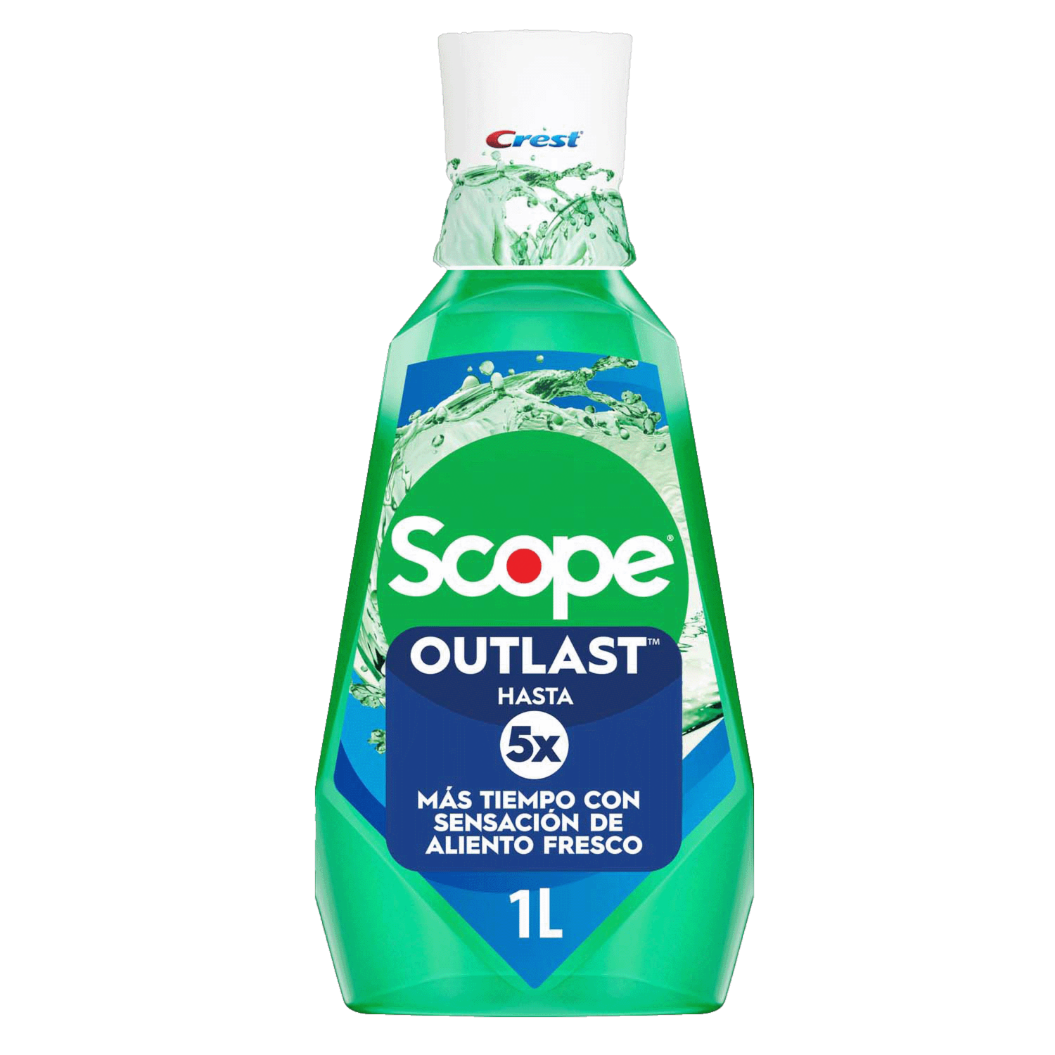 Enjuague  Bucal Scope 5X Outlast CREST 1000 Ml