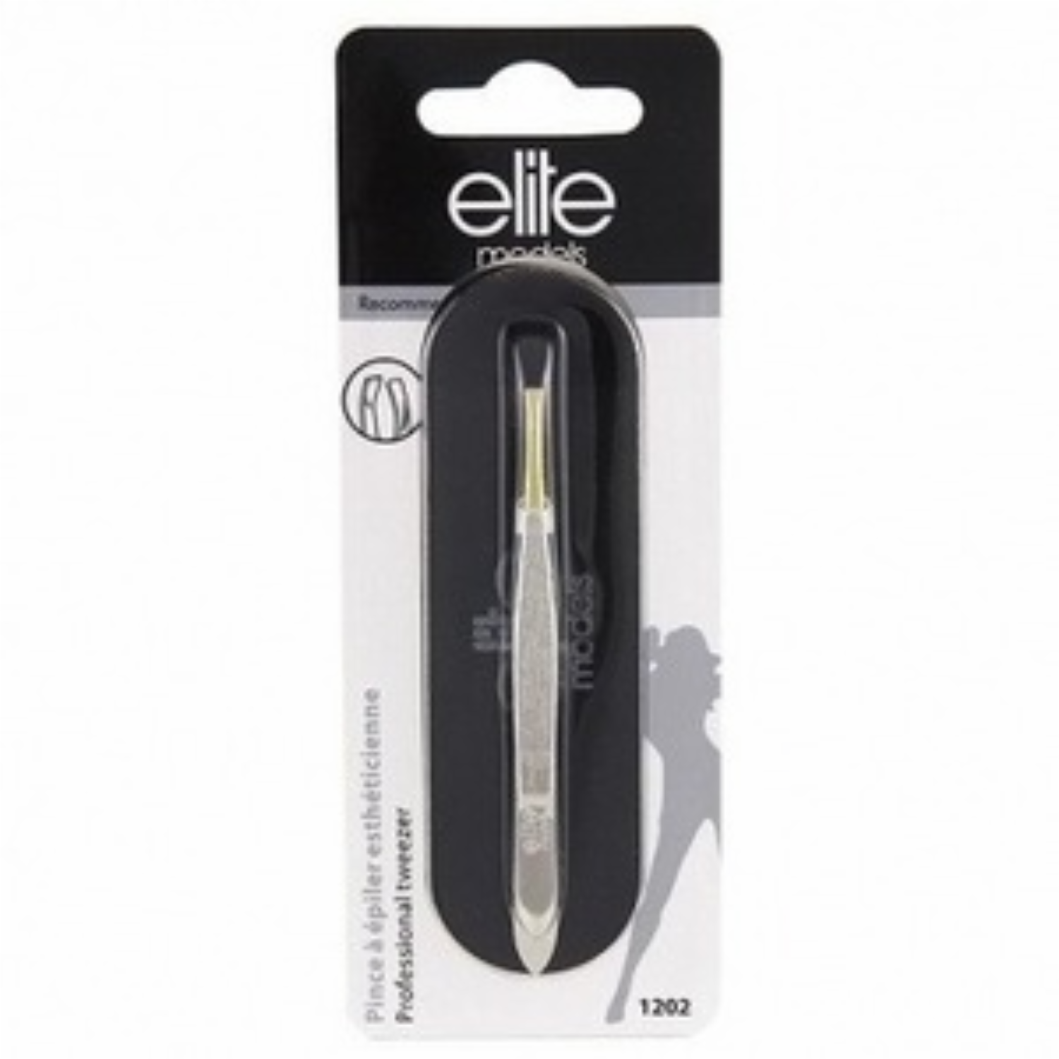 Pinza Depiladora De Cejas Profesional Con Punta De Oro ELITE Y Acero Inoxidable