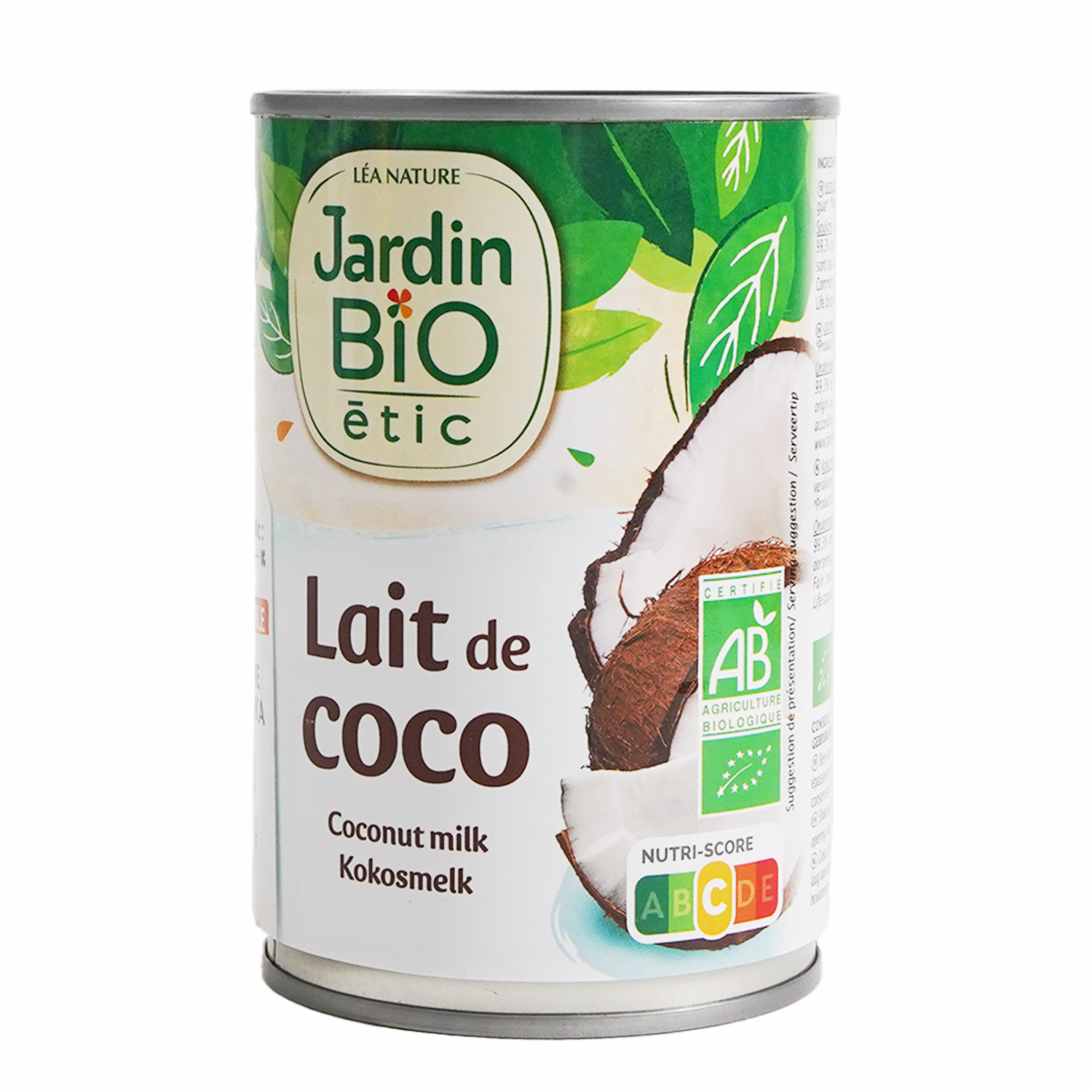 Leche De Coco Orgánica JARDIN BIO 400 Ml