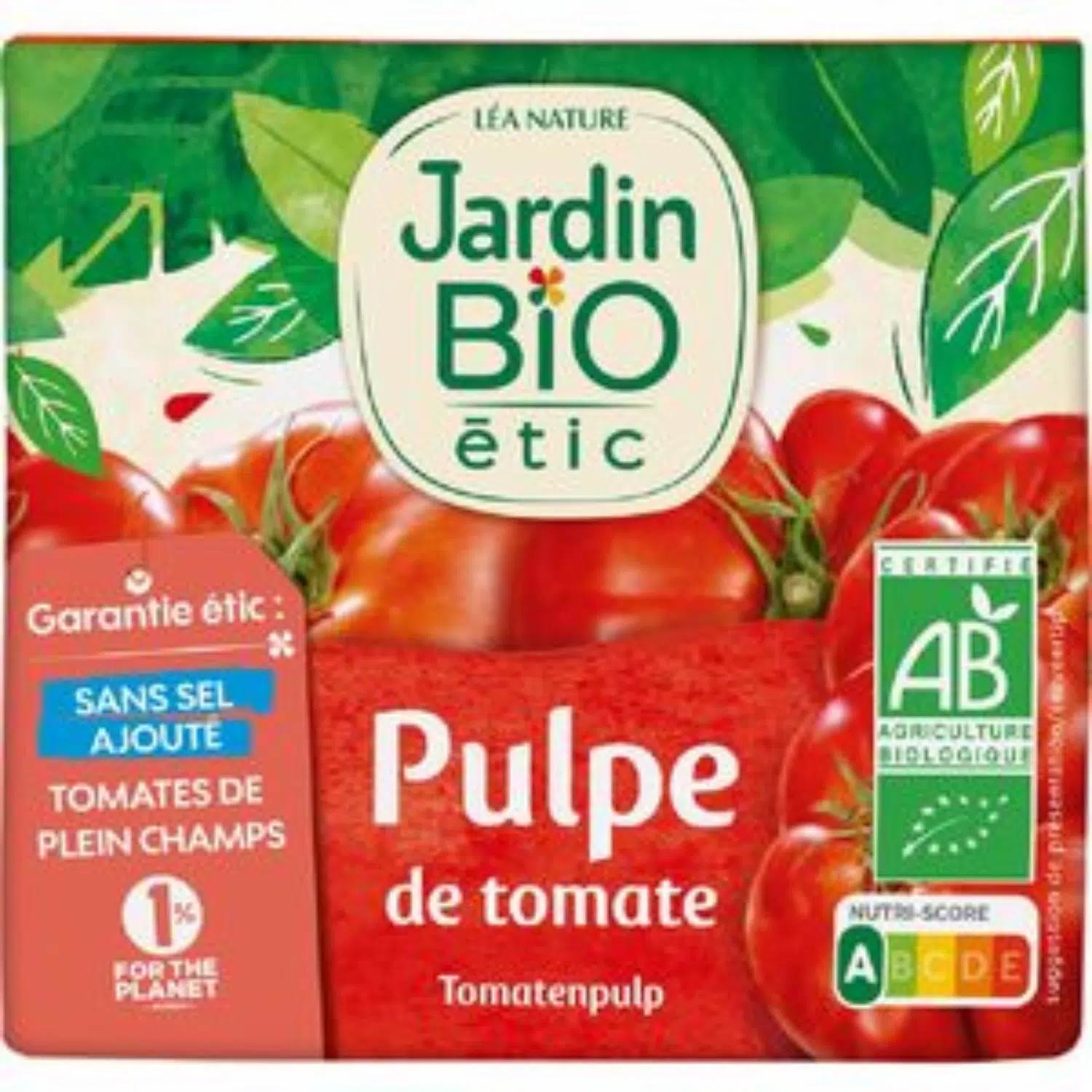 Pulpa De Tomate Orgánica JARDIN BIO 500 g