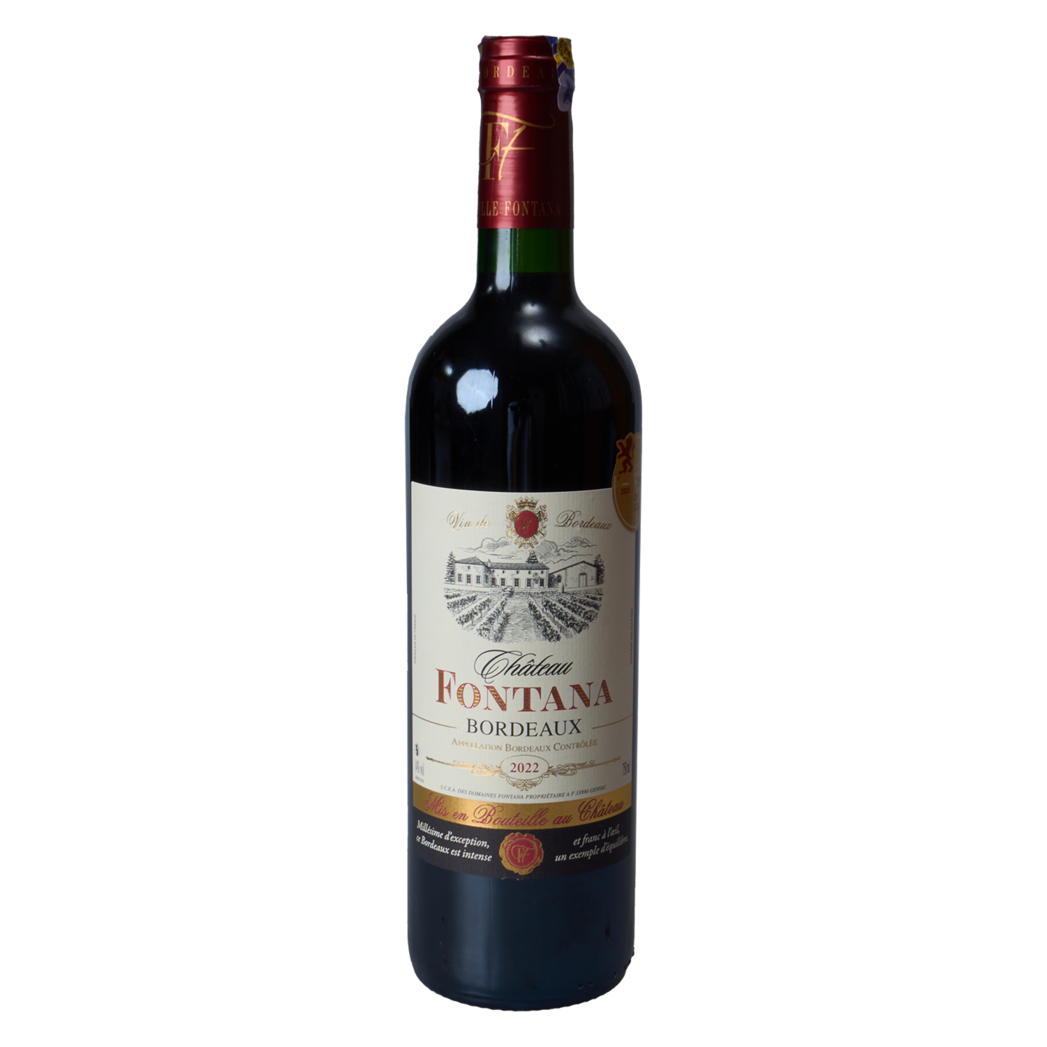 Vino Tinto Bordeaux CHÂTEAU FONTANA 750 Ml
