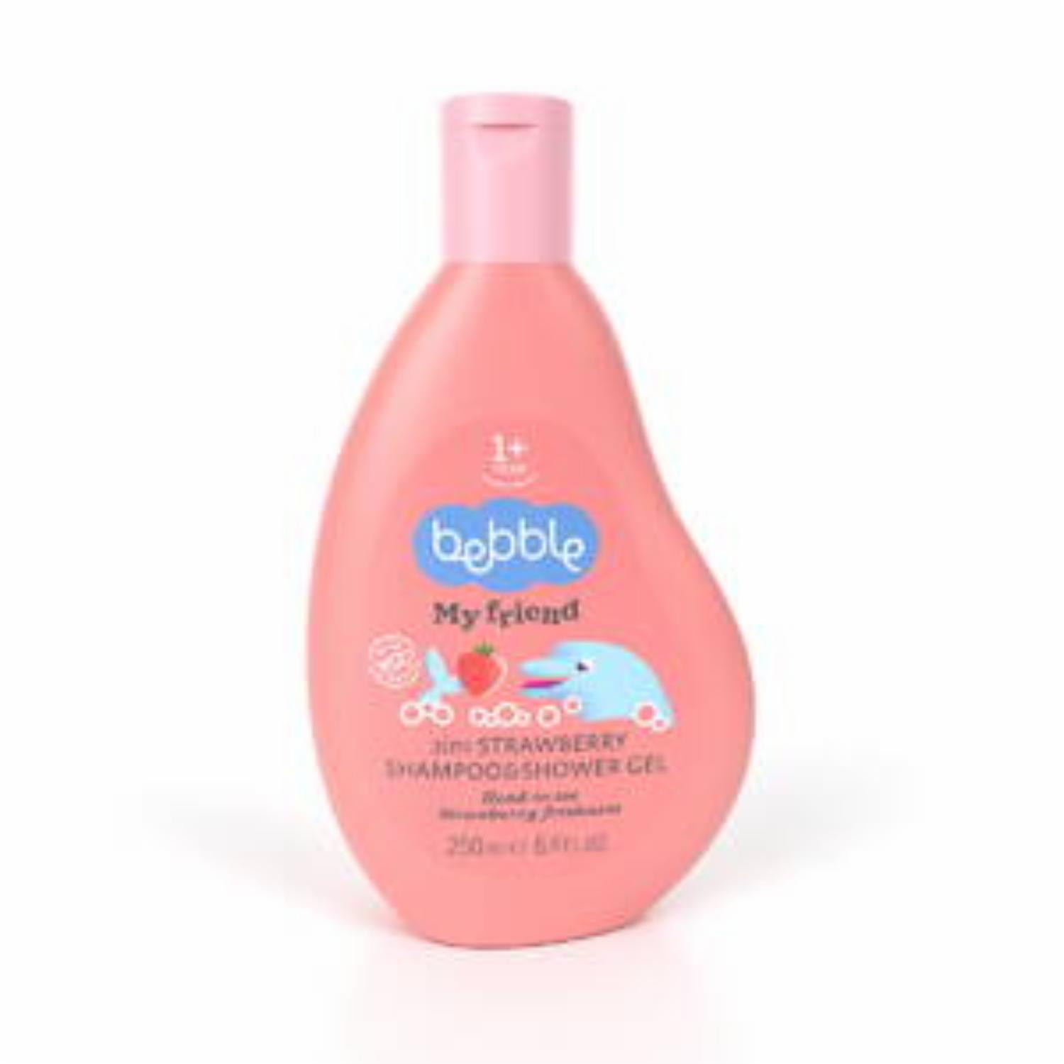 Shampoo Y Body Wash Infantil Fragancia Strawberry BEBBLE 250 Ml